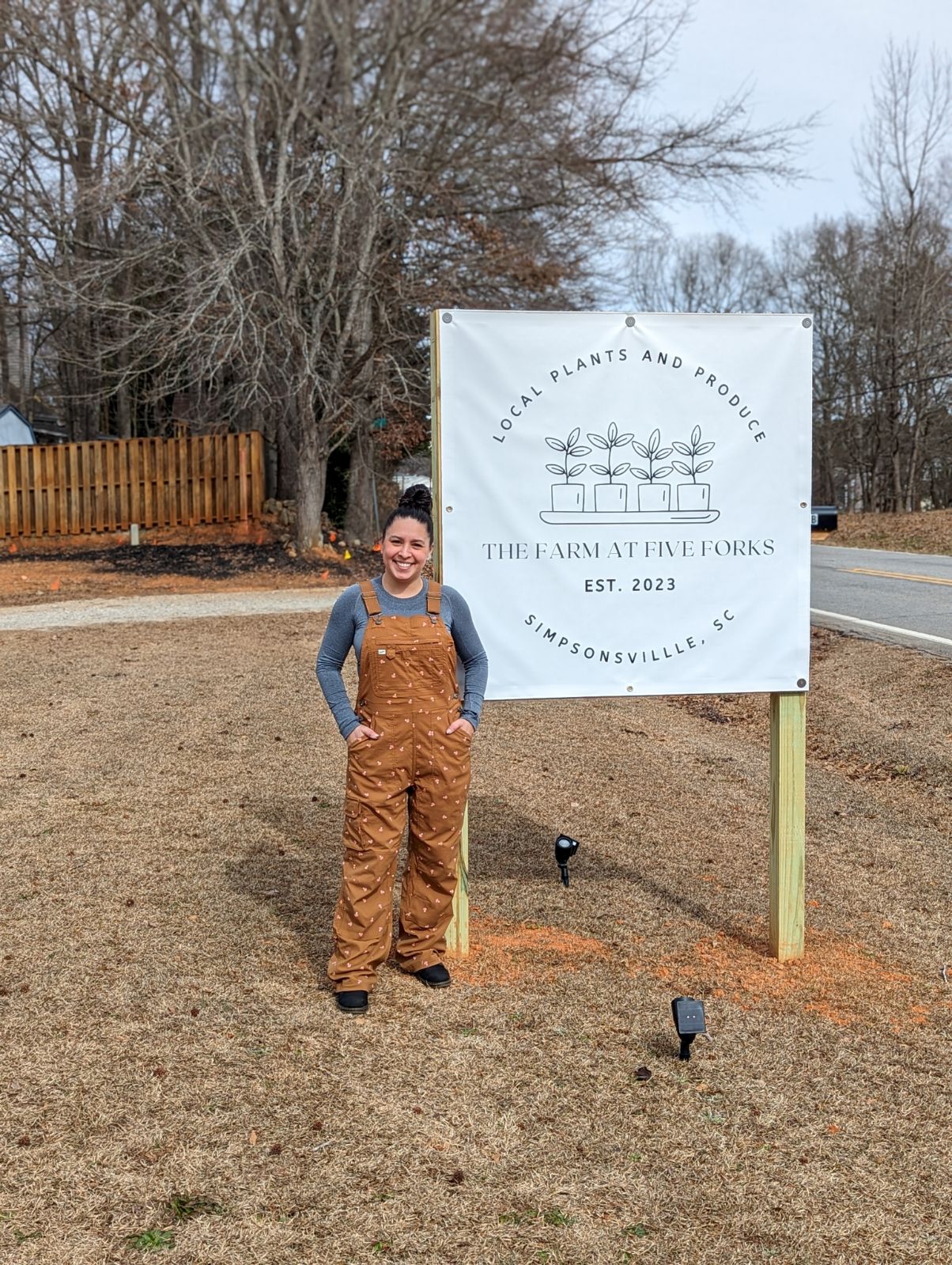 Megan one of the owners of the farm at five forks